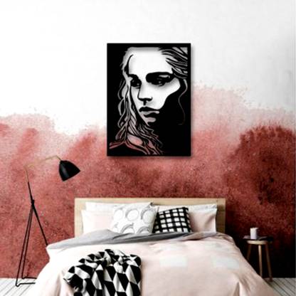 Merci 3D Wall Art GAME OF THRONES KHALEESI WALL DECOR 66(Black)