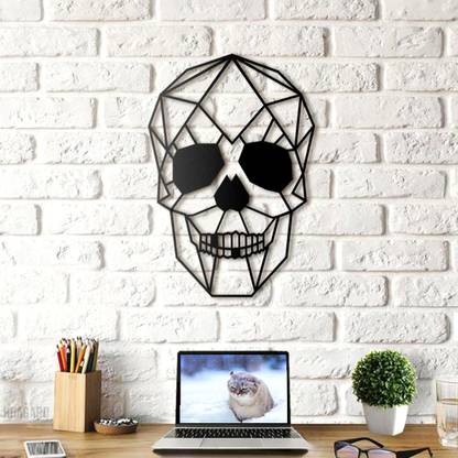 SohamCreations Soh_3D Wall Art Skull 139(Black)