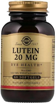 Solgar Lutein, 20 mg, 60 Softgels
