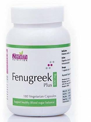 Zenith Nutrition Fenugreek Plus-500mg-180 Nos