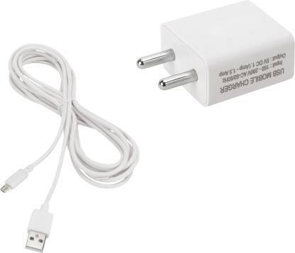 QTek 10 W 2.1 A Multi-pin Wall Charger for Mobile with Detachable Cable