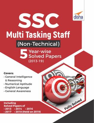 SSC Multi Tasking Staff (Non Technical) 5 Year-wise Solved Papers (2013-19)