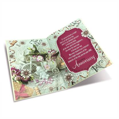 Almoda Creations Wedding Anniversary Greeting Card