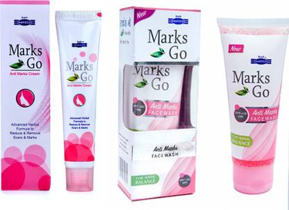 HAPDCO ANTIMARKS COMBO-MARKS GO CREAM+MARKS GO FACEWASH