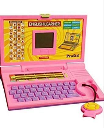 STVM toys English Learner Kids Laptop with Mouse Control, Sound and Display