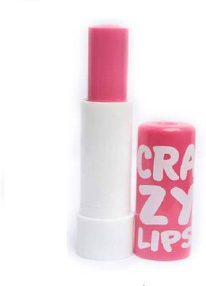 Crazy lips Trending - Lip Balm Color Strawberry (Pack of: 1) (Pink, 3.5 g) Strawberry