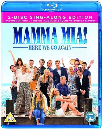 Mamma Mia!: Here We Go Again (Blu-ray + DVD Bonus Disc + Digital Download) (2-Disc Sing Along Edition) (Includes Original Version Plus Over 2 Hours of Bonus Features) (Region Free) (Fully Packaged Import)
