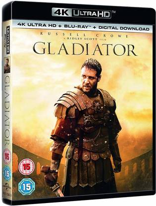 Gladiator (4K UHD + Blu-ray + Blu-ray Bonus Disc) (3-Disc Box Set) (Region Free) (Fully packaged Import)
