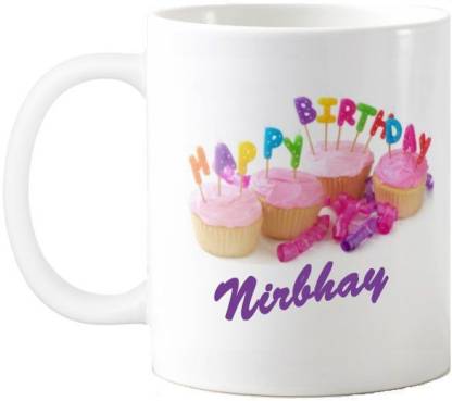 Exoctic Silver Nirbhay Happy Birthday Quotes 74 Ceramic Coffee Mug