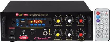 CLASSIC GOLD 4 Channel Metal Bt-999 Mini Home DJ with Bluetooth, USB & FM Player Bass Amplifier