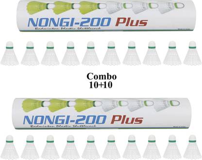 Nongi Plus Plastic Shuttle  - White