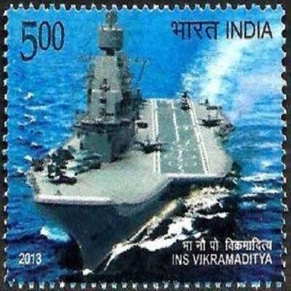 Sams Shopping INS Vikramaditya Navy, Defence, Ship, Aircraft Carrier Stamps