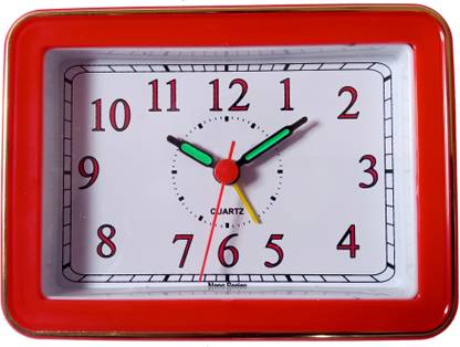 greatelms Analog Red Clock