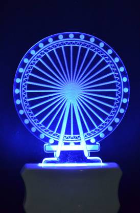 Navigate Fire The Giant Wheel 3D Illusion Night Lamp Comes with 7 Multicolor Night Lamp