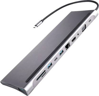 Tobo Type C 11 in 1 Multi-port Hub Adapter Type c 11 in 1 Multi-port Hub Adapter Compatible With -book Pro/Air. USB Hub