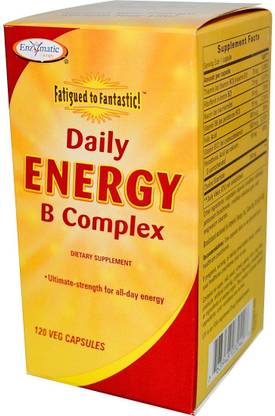 Enzymatic Therapy Fatigue to Fantastic!, Daily Energy B Complex, 120 Veggie Caps