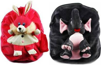 Naruto HALF BODY RED RABBIT + HB ELEPHANT COMBO Premium Quality Soft School Bag Plush Bag