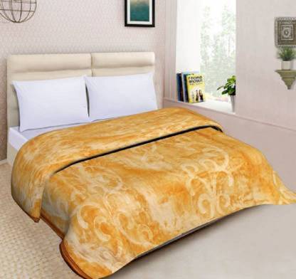 GAURANSH ENTERPRISES Self Design Double Woollen Blanket for  Heavy Winter