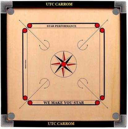 utc UTC_- Full Size (Large) Carrom Board (Multicolor) 81.28 cm Carrom Board
