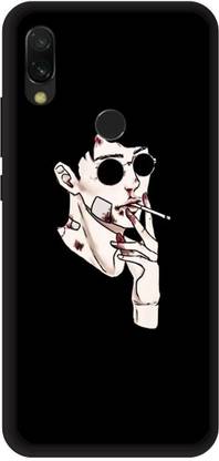 Yoprint Back Cover for Mi Redmi Y3 Boy, Stylish Boy, Attitude Boy, Stylish Person, Stylish Pause, Black Background