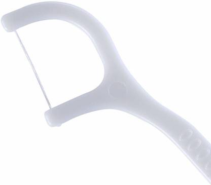 Fab 3 in 1 Dental Floss Toothpick with Tongue Cleaner for Fresh Breath and Healthy Gums Oral Care 100 pcs