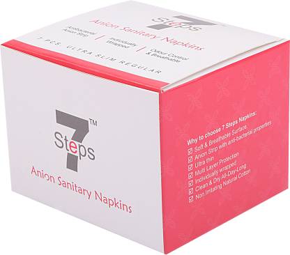 Seven Steps Menstrual Ultra Thin Regular Sanitary Napkins with Wings Sanitary Pad
