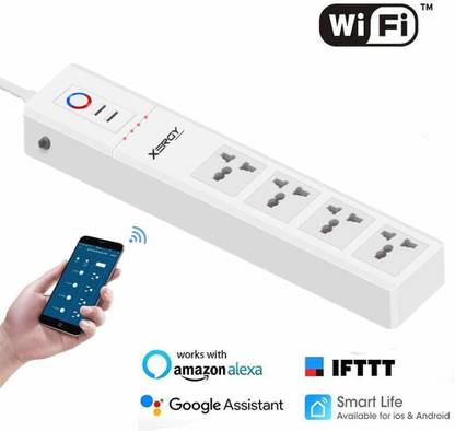 XERGY Smart WI-FI, Surge Protector Power Strip, Compatible with Alexa, Google Assistant