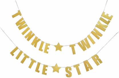 FECEDY Letters Twinkle Twinkle Little Star Pennant Banner