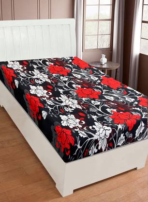 IWS 144 TC Microfiber Single 3D Printed Flat Bedsheet