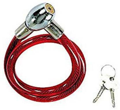 Devo Steel Wire Cable Bicycle Motorcycle Helmet Wheel Lock with 2 Keys Bicycle Lock Cycle Lock