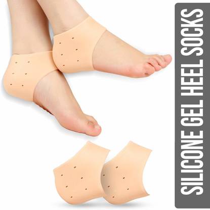 pasa services Pasa Standard Silicone Gel Heel Socks, Pain Relief Heel Support
