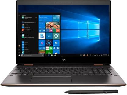HP Spectre x360 Intel Core i7 10th Gen i7-10510U - (16 GB + 32 GB Optane/1 TB SSD/Windows 10 Home/2 GB Graphics) 15-DF1043DX 2 in 1 Laptop