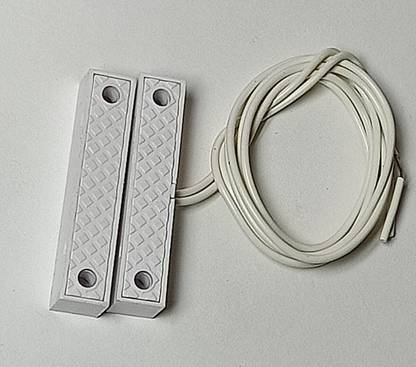 AHOYSYS Wired Security Window Door Contact Sensor Alarm Magnetic Reed Switch White Educational Electronic Hobby Kit
