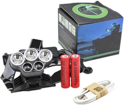 Nema Ultra Bright 5 LED Headlamp 8000 lumens with Charger - Blue LED Headlamp