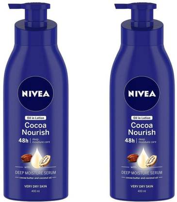 NIVEA Cocoa Nourish Body Lotion (400 ml) SET OF 2