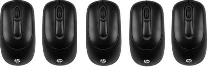 HP X900 USB Mouse (Black) Pack Of 5 Wireless Ambidextrous Optical  Gaming Mouse  with Bluetooth