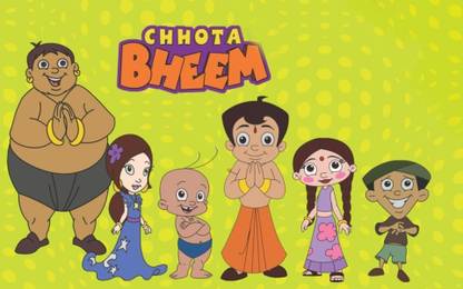 Chhota Bheem And Friends Cartoon Poster-High Resolution Paper Print