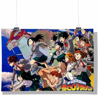 Anime -My Hero Academia Class-1A Wall Décor Poster | Poster for Home | Poster for Office |[ Frame Not Included ] Size A3 [12 x 18 inchs ] Paper Print
