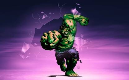 Hulk Sticker Posters|Comic poster|Animated Poster|size: Paper Print