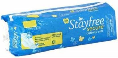 STAYFREE regular Secure 8 Sanitary Pad Sanitary Pad
