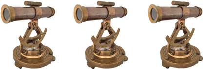 Paradise Vintage Brass Transit & Alidade Telescope Compass Survey Instrument (Pack of 3) Catadioptric Telescope