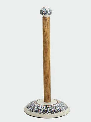 CASA DECOR Casa Décor Forever Spring Paper Tower Holder Kitchen Tissue Paper Roll Holder Napkin Holders Wood, Ceramic Toilet Paper Holder