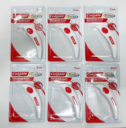 Colgate Interdental Brush 2mm. Pack of 6 Soft Toothbrush