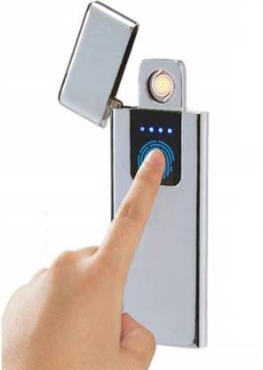 Peshkar USB Rechargeable Metal Lighters Cigarette Lighter Touch Sensor Cigarette Lighter USB Cigarette Lighter