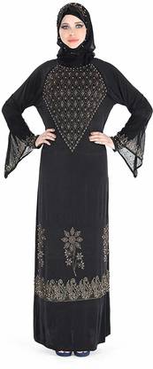 SOFIAS The Finest Name in Abayas - Export Quality Designer Abaya/Burkha, 58"(LY-003-GL58) अबया हिज़ाब के साथ