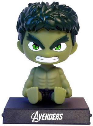 PA08Prise Incredible Hulk Avengers Marvel Bobble Head with Stand & Mobile Holder Car Dashboard Office Desk Table Top with Box