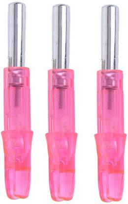 Nema Automatically Lighted Arrow Nock -45.5mm - Pink - 3 Pcs Arrow Puller