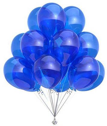 SOI Solid Metallic HD Toy Balloons Blue Balloon