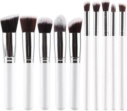 Kylie 10 Pcs Make Up Refresh Of Brush Set WHITE