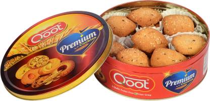 QOOT Premium Multigrain Cookies - Multi Grain Biscuits - Tea Time Snack - Cookies Multi Grain Biscuit